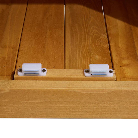 Massivholz Gartenschrank 97 cm – Werkzeugschrank für außen